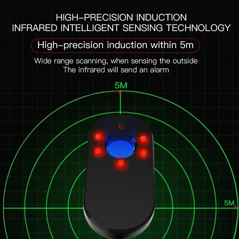 Imagem -06 - Anti Candid Detector de Câmera Escondida S20 Alarme Anti-roubo Hotel Pinhole Dispositivo Infravermelho Automático Bug Scanner Carga Usb Engrenagem do Espião