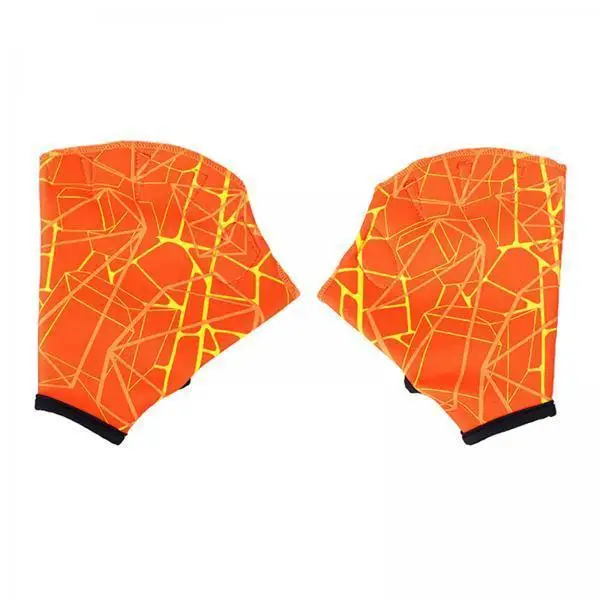 

Nylon Swimming Gloves Adjustable Webbed Training Hand Fins Water Resistance Gear for Swimming Fitness