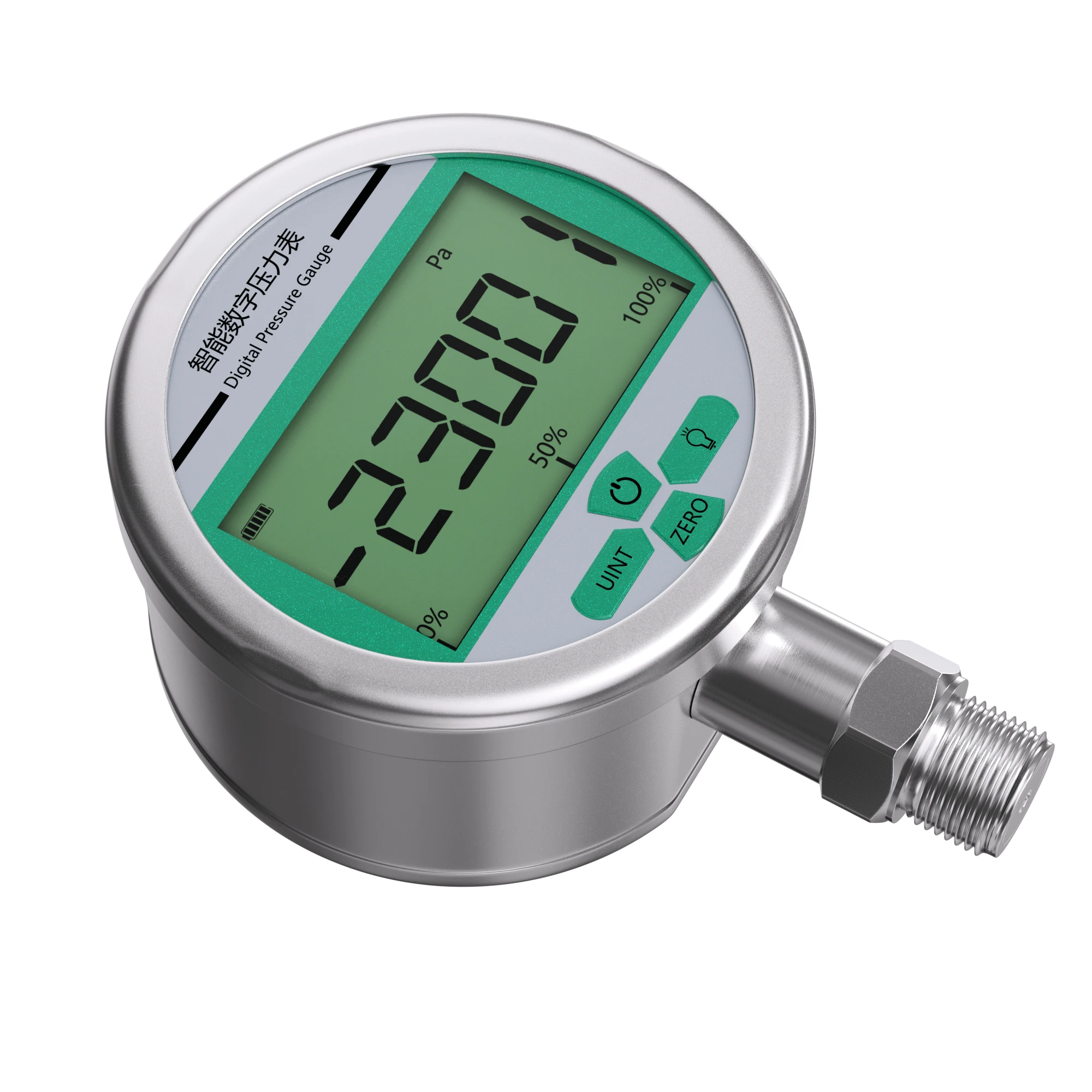 0-600bar Digital Pressure Manometer -0.1Mpa-60Mpa Digital Pressure Gauge 80mm M20*1.5 0.2% Pressure Manometer 100Kpa 500psi