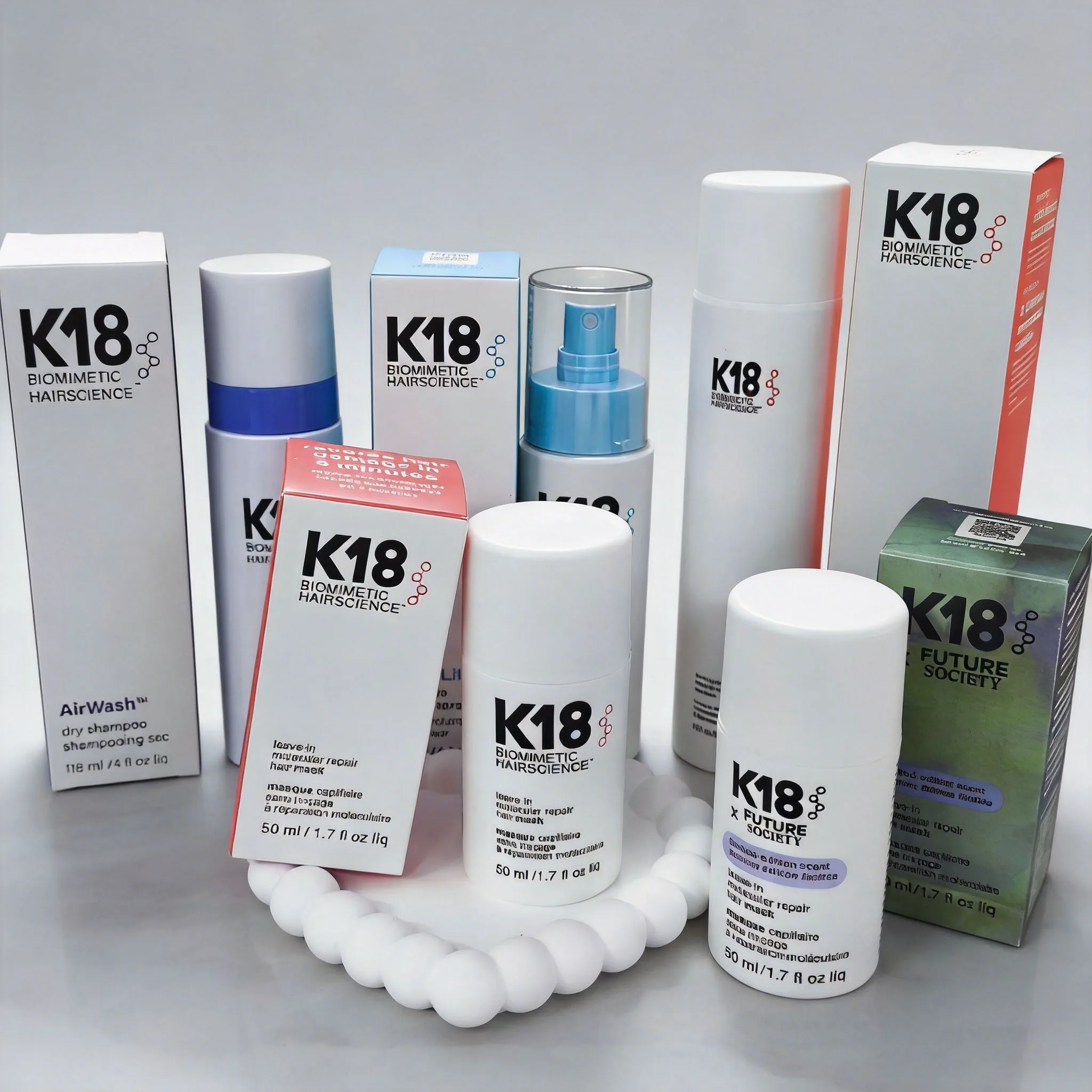Mascarilla Capilar Reparadora Molecular de Queratina Original K18 Nueva de 50 ml, Suaviza, Restaura el Cabello Dañado, Tratamiento Profundo de Queratina, Cuidado del Cabello