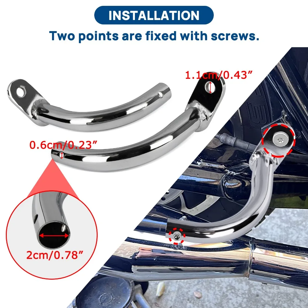 ملحقات الدراجة النارية حقيبة السرج حقيبة الحرس مزيل دعم قوس ل هارلي بجولة إلكترا الإنزلاق FLHT 1997-2008