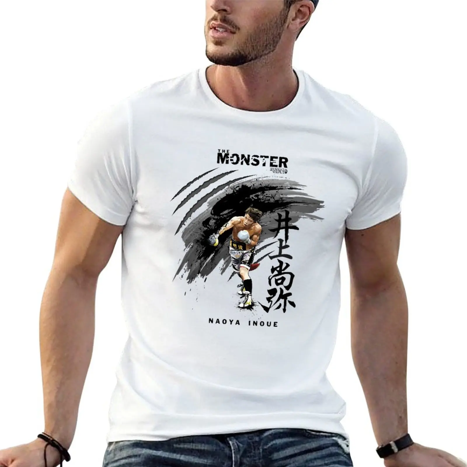 

shirts T-Shirt for pack man Naoya Inoue t cotton man t shirt for Boxing