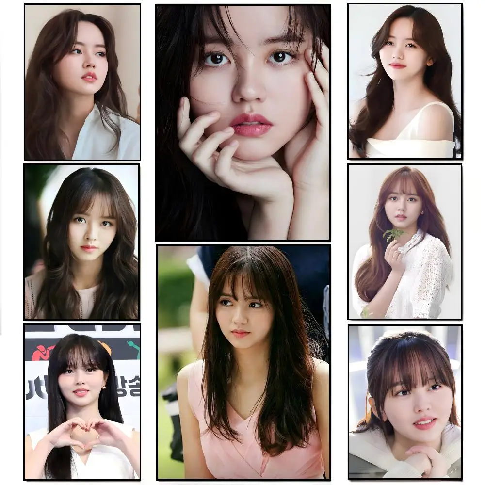 K-Kim So-hyun Poster Frameless Wall Art Print, Peel-and-Stick Removable