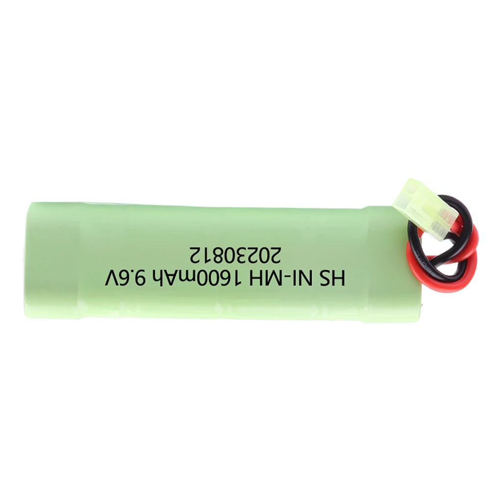 8S 2/3A 9.6v 1600mAh NiMH Flat Battery Pack with Mini Tamiya Connector for Airsoft Guns Mini AK series or modified AEG\'s PARTS