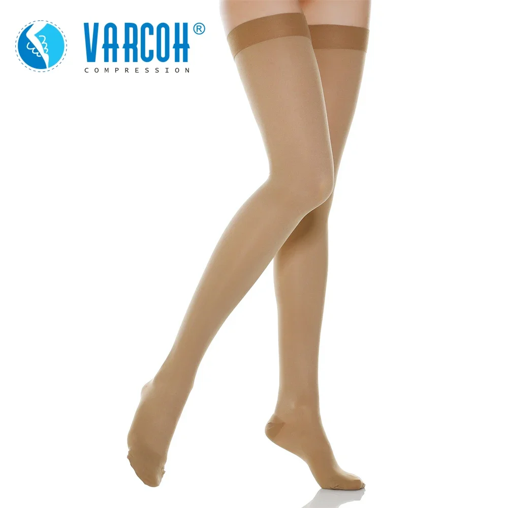 30-40 mmHg Compression Stockings Women Men Thigh High Support Socks for Medical Pain Varicose Veins,Edema,Flight,Travel