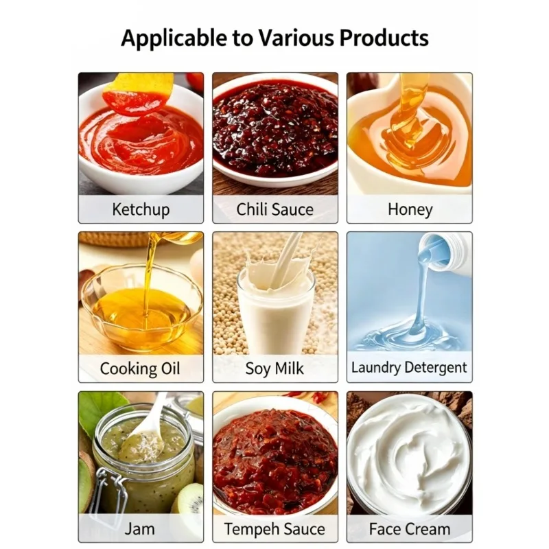 Small Horizontal Piston Semi-Automatic High-Accuracy Machine Single Head for Honey Cream Peanut Butter Ointment Jam Sesame Oil