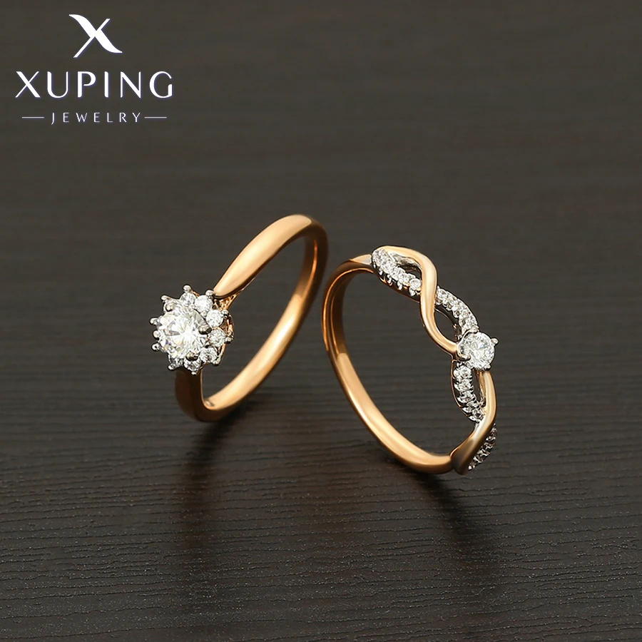 Xuping Schmuck Mode Neue Ankunft Gold Farbe Ring Set für Frauen Männer Hochzeit Geschenke S00104029