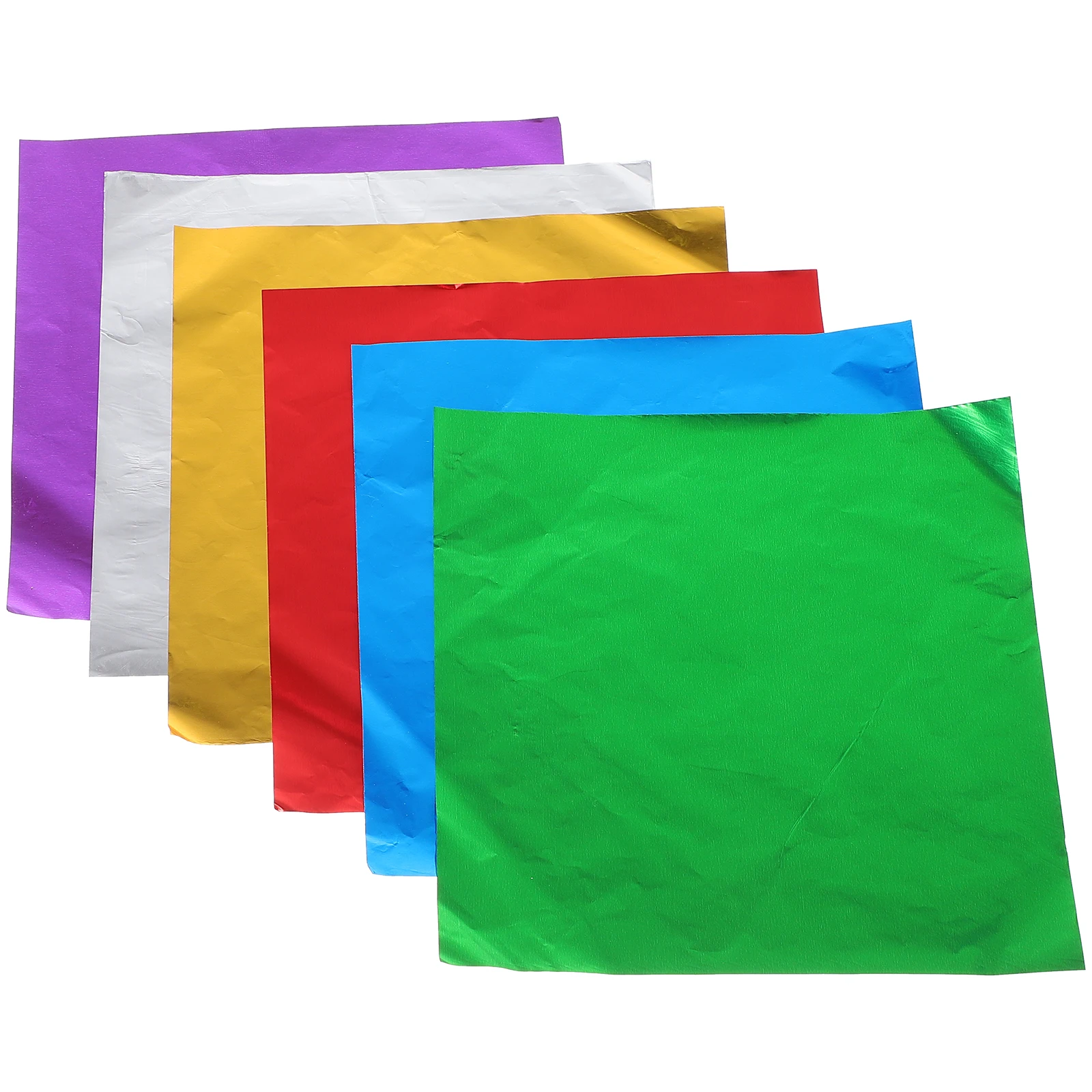 

600pcs Colored Aluminum Foil 15cm Chocolate Candy Wrappers Aluminium Party Supplies Sugar Nougat Wrapping Papers