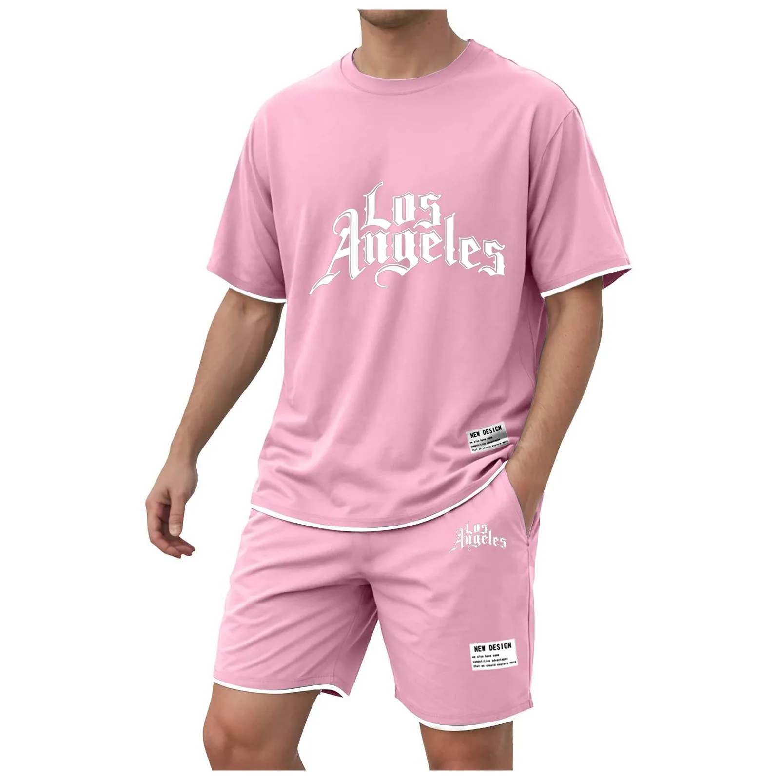 

Mens Suit Men's Short Sleeved Shorts Holiday Printed Two Piece Sports Leisure Comfortable And Soft. Steel Tux