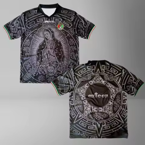 New Arrival Child T Shirt MEXICO GUADALUPE HOME JERSEY Football Jersey For Adults Kids Summer Soccer Training Tops Clothing