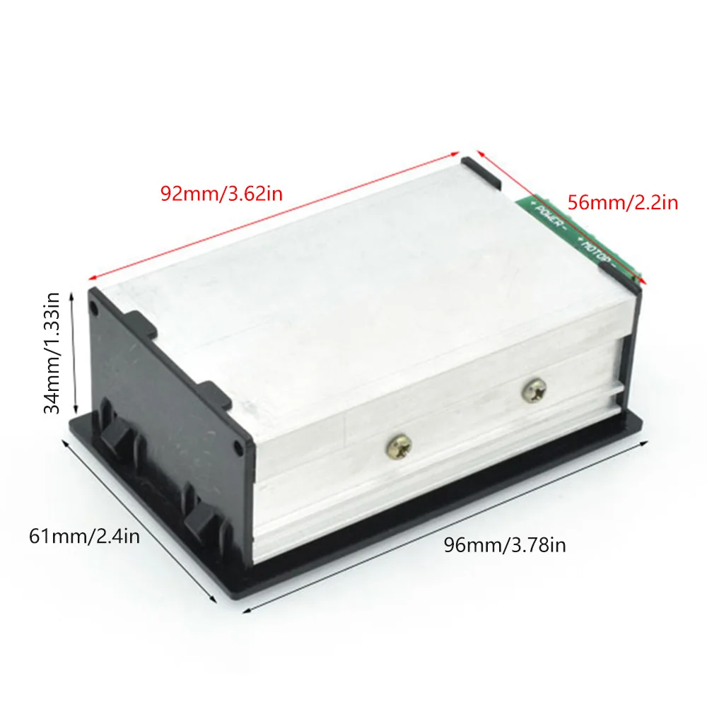 1 Pièce Contrôleur De Vitesse De Moteur PWM Réglable DC 6-60V 12V 24V 36v 48v 30a Regulateur De Controle De Moteur Dc A Affichage Numerique Avec Interrupteur De Demarrage Et Darret 85584424