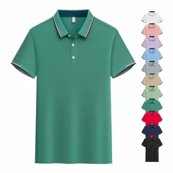 Summer New Polo Shirt Stritching Men's Cool And Breathable Shorts Sleeve Polo S-4XL Men Tee Shirt Casual Sweat-absorbing Top