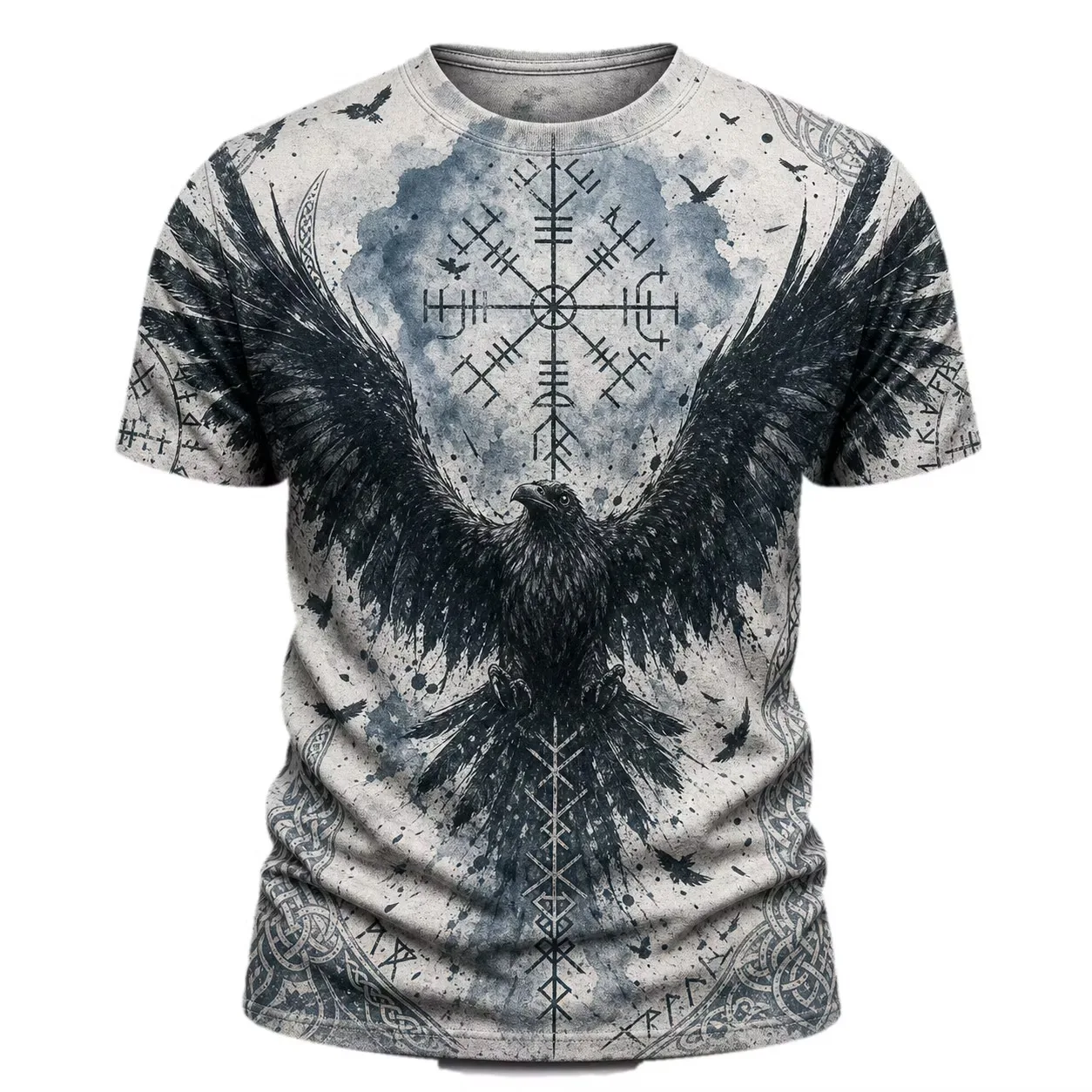 New Retro Ethnic Symbol 3D-Printed Short-Sleeve Shirt Men's Summer Short-Sleeve Shirt Comfortable Men's Streetwear T-Shirt