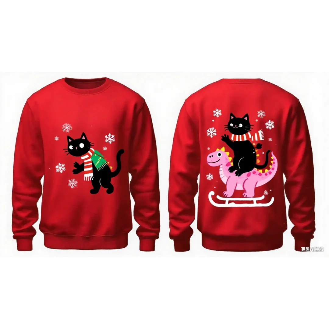 Weihnachtsmann Weihnachtsfeier Grafik Hoodie 3D-Druck Frühling Herbst Mode Vielseitige Streetwear Herren und Damen Y2K Hoodies