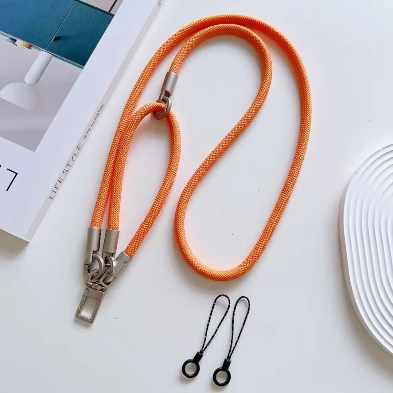 3 in 1 120cm Crossbody Mobile Phone Hanging Rope Neck Lanyard Wrist Strap Removable Phone Lanyard Water Cup Hanging Rope
