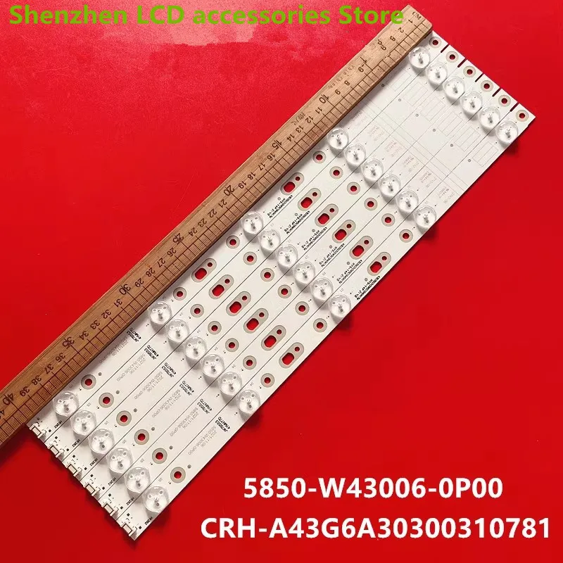 Per Skyworth 43 g6a Light Bar CRH-A43G6A30300310781REV1.0I muslimah 40.5CM 100% nuova striscia di retroilluminazione a LED