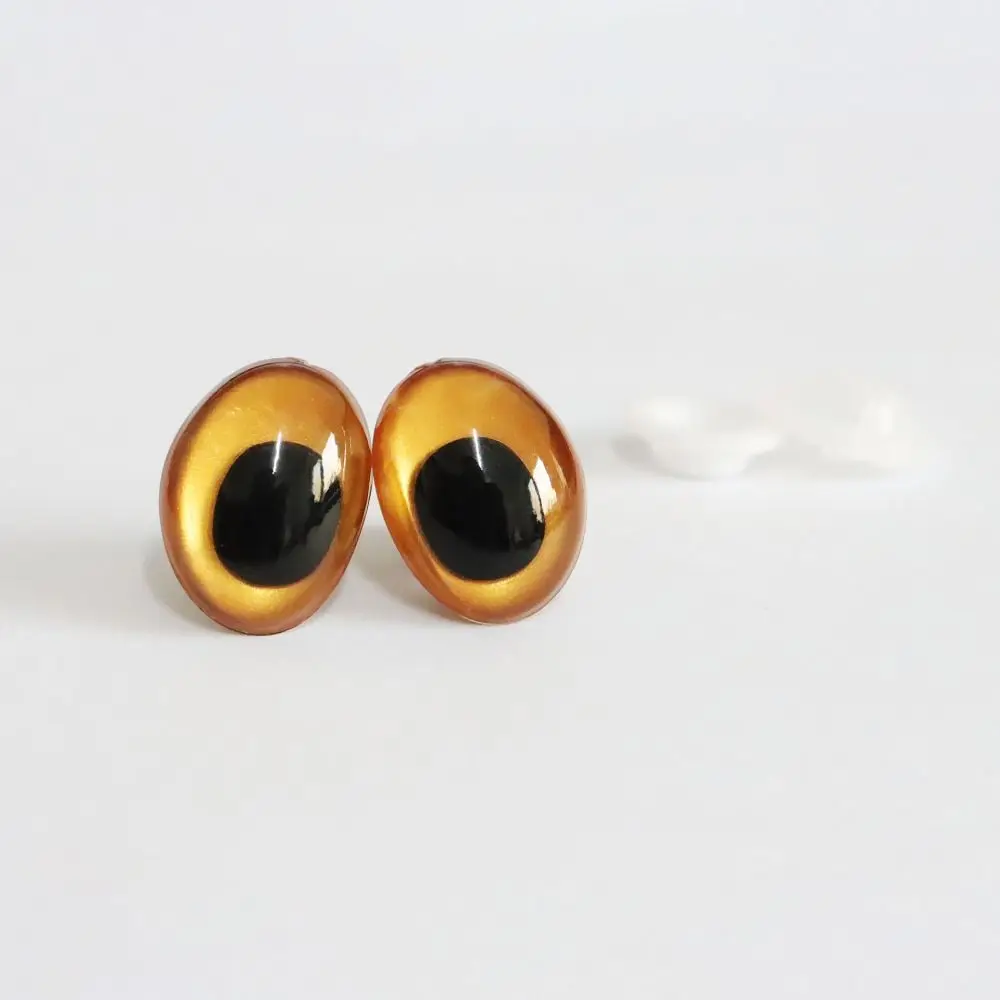 20 Stück (10 Paar) ovale Sicherheitsaugen zum Selbermachen, 3D, rund, Tierauge, Handwerk, Häkelpuppen, Augäpfel, Amigurumi, Spielzeugherstellung, Zubehör