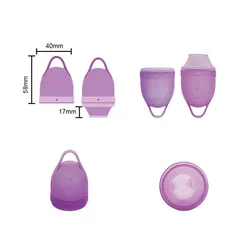 BamuCare No-spill Rim Design Menstruelle Period Cup Reusable Menstrual Cup Sterilizing Copa Menstrual for Women Feminine hygiene