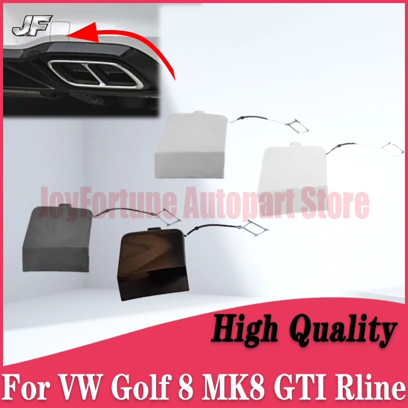 

Brand New Rear Side Bumper Tow Hook Cover Trailer Hook Cap For Volkswagen Golf 8 MK8 GTI Rline Bumper Tow Trailer Hook Cover Cap