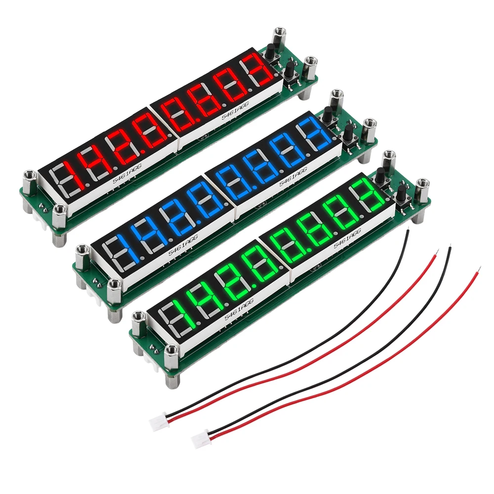 8-bit RF Signal Frequency Counter Cymometer LED Display Frequency Module 0.1MHz~1200MHz Frequency Display Meter Tester