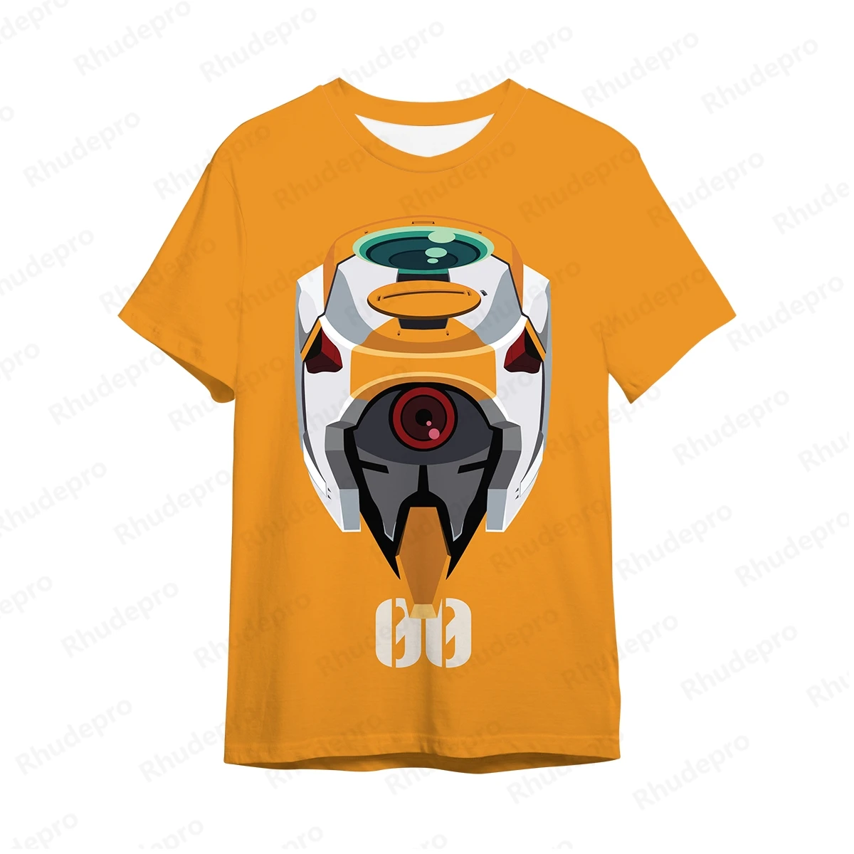 Camiseta anime neon Genesis Evion masculina, roupas hip-hop, tendência de manga curta, tops novos, estilo harangeljuku, roupas Y2K, 2024