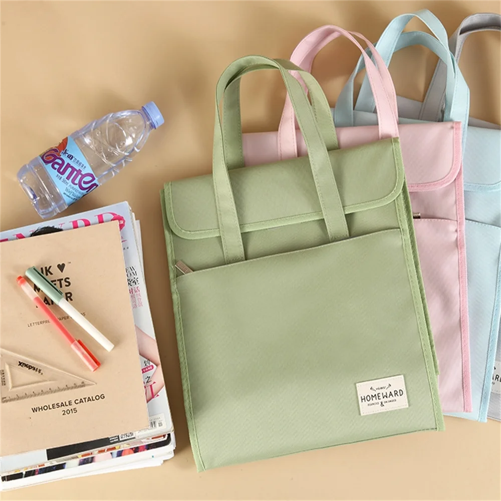 Portable Stereoscopic Learning Bag Large Capacity Waterproof Water Cup File Bag Learning And Tutoring Bag For Students