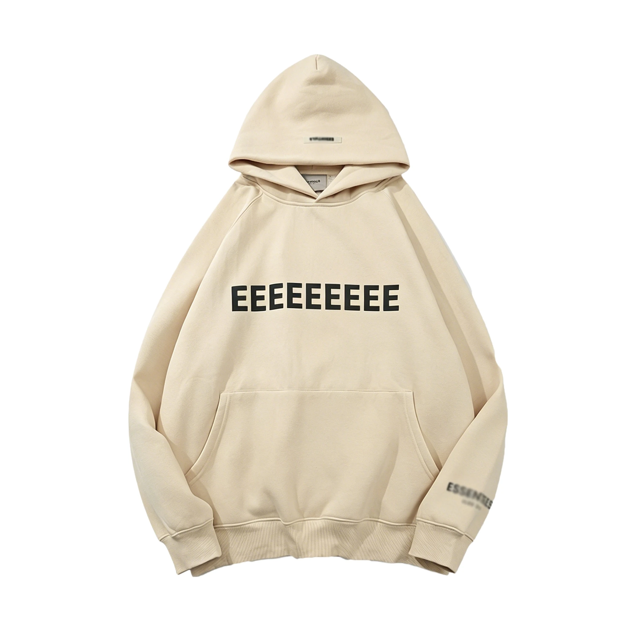 FW21 Classic Brand Double Line Men's Hoodies Luxury Silicone Letter with Tag Hoodies High Street Couple Sweatshirt Tracksuit - view 5