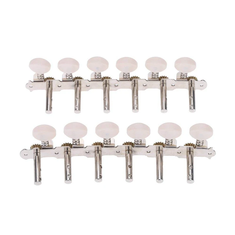 2X 6R6L 12 String Acoustic Guitar Tuning Key Peg Tuner Machine Head String Tuner Button