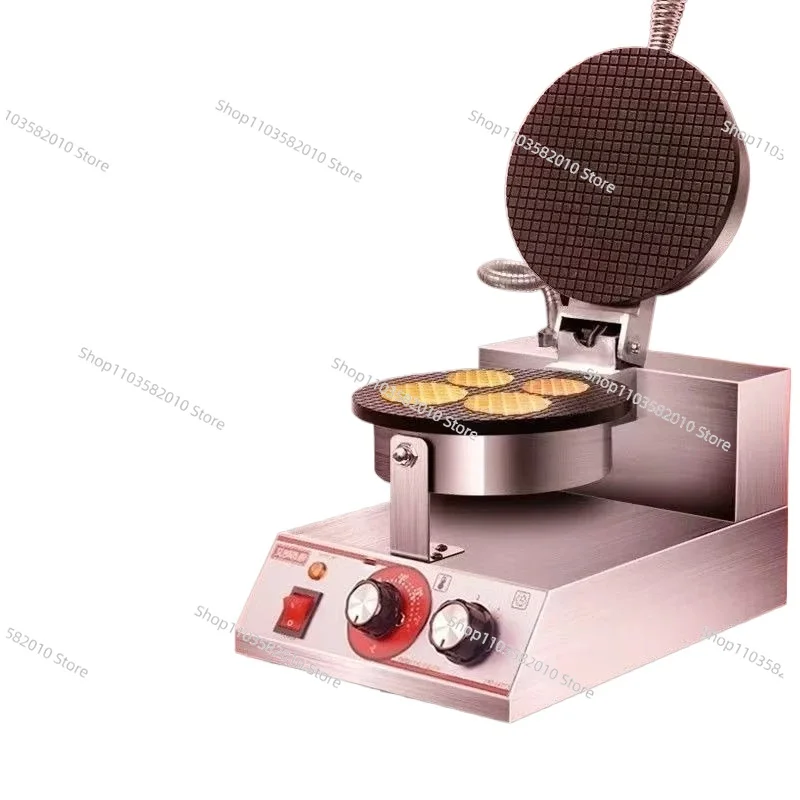 

Commercial Dual-Sided Heating Electric Roll Machine for Ice Cream Cone Cake Baby Food Fruit Vegetable Shrimp Film Maker