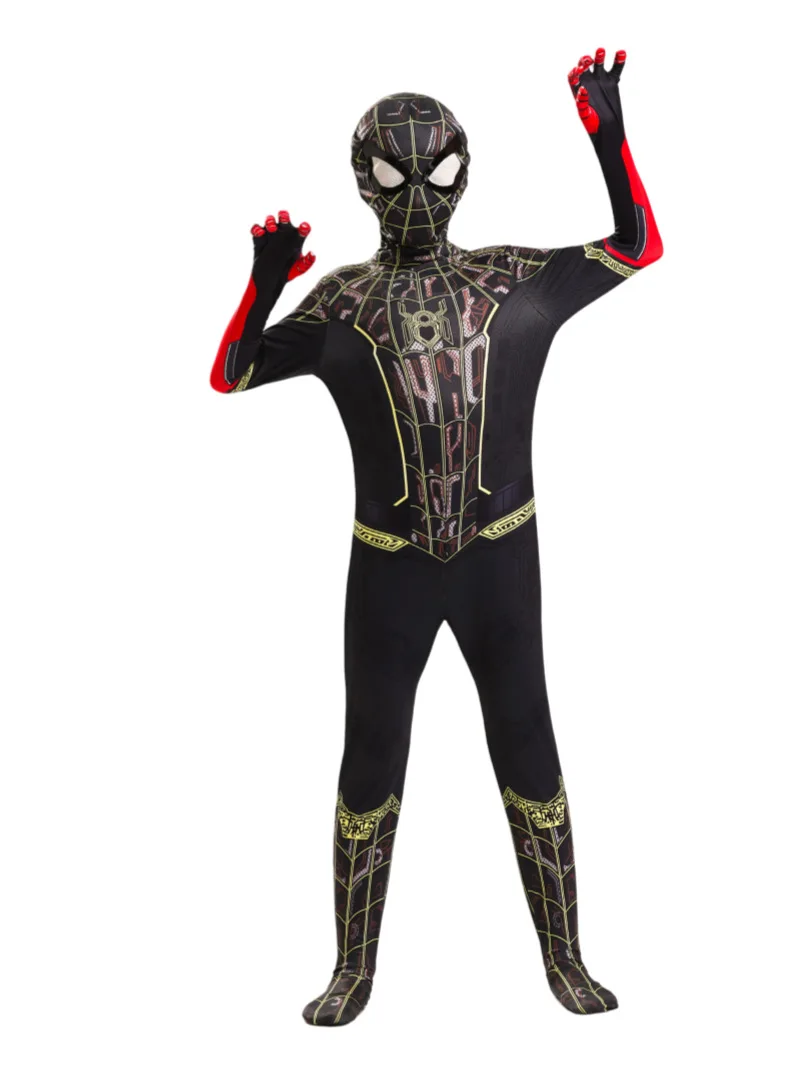 Miles Morales Spider Theme Full Zentai Cosplay Suit Outfit Halloween Party Costume Collectible Holiday Gift For Cos Fans