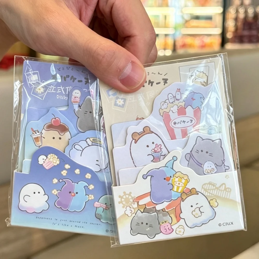 Kawaiii Writing Sticky Notes 4 Styles Multi-layer Cartoon Sticky Note Self-Adhesive Easy To Apply Notepad Office School Supplies