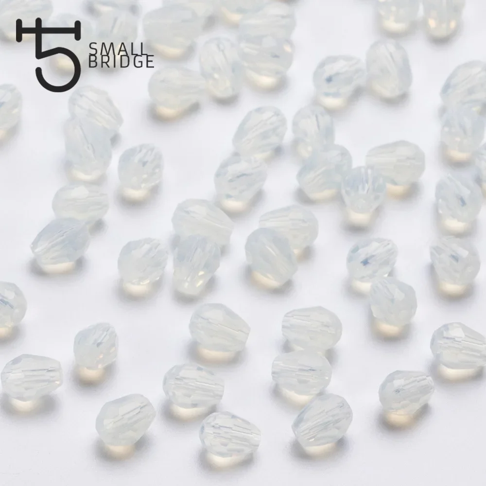 Austria Loose Opal Tear Drop Crystal Beads For Jewelry Making Women Diy Accessories Beads Briolette Glass Facedet Beads Z802