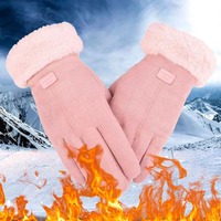 Gloves Warm Thermal Cable Women Elastic Touchscreen Knit Winter For Driving Cuff Gloves Mittens Men Winter Warm Women Gloves