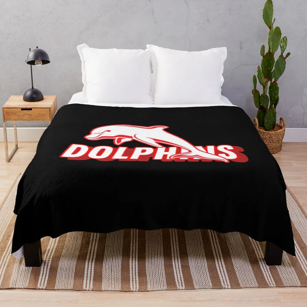 

Dolphins Rugby Throw Blanket