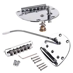 Guitar Accessories Replacement Metal Guitar Bridge Set Tremolo Bridge Set for Jazzmaster