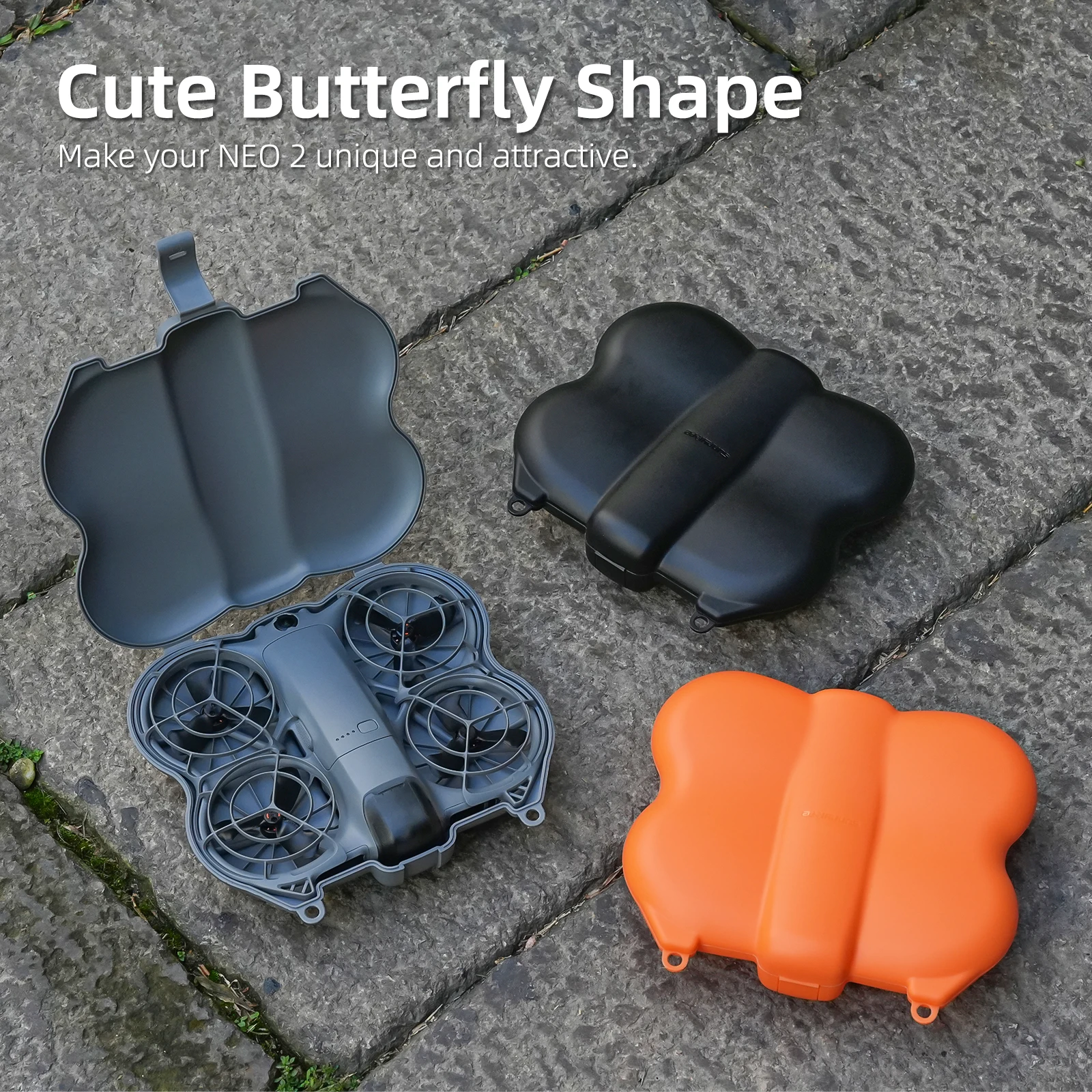 Sunnylife Neo 2 Storage Case Travel Portable Bag Hard-Shell Dustproof Protective Case for DJI Neo 2 Drone Butterfly Body Bag