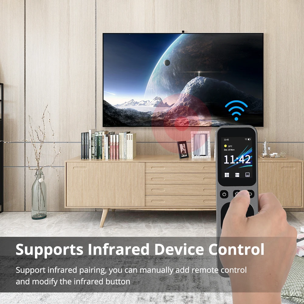 Imagem -05 - Tuya Smart-zigbee Ble Controle Remoto Central com hd Touch Screen Base de Carregamento sem Fio Controle Infravermelho Dispositivos Inteligentes