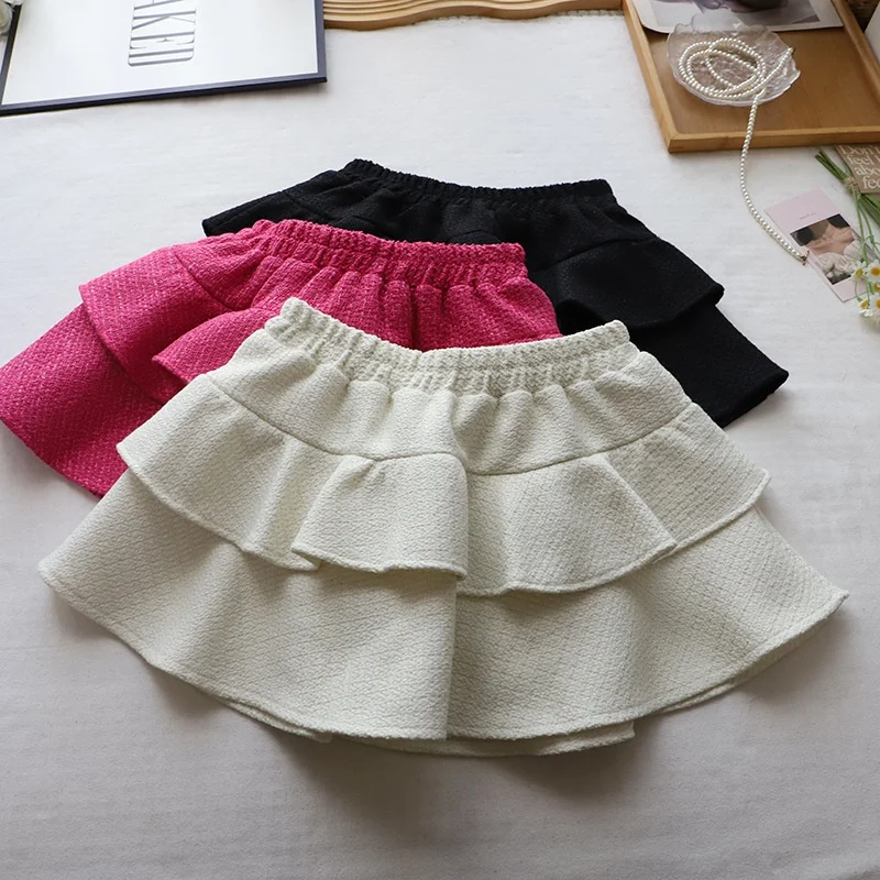 Hoge Taille A-lijn Rok Vrouwen Herfst Winter Nieuwe Elastische Taille Plaid Anti-Licht Uitlopende Taart Rok Princ Sle casual