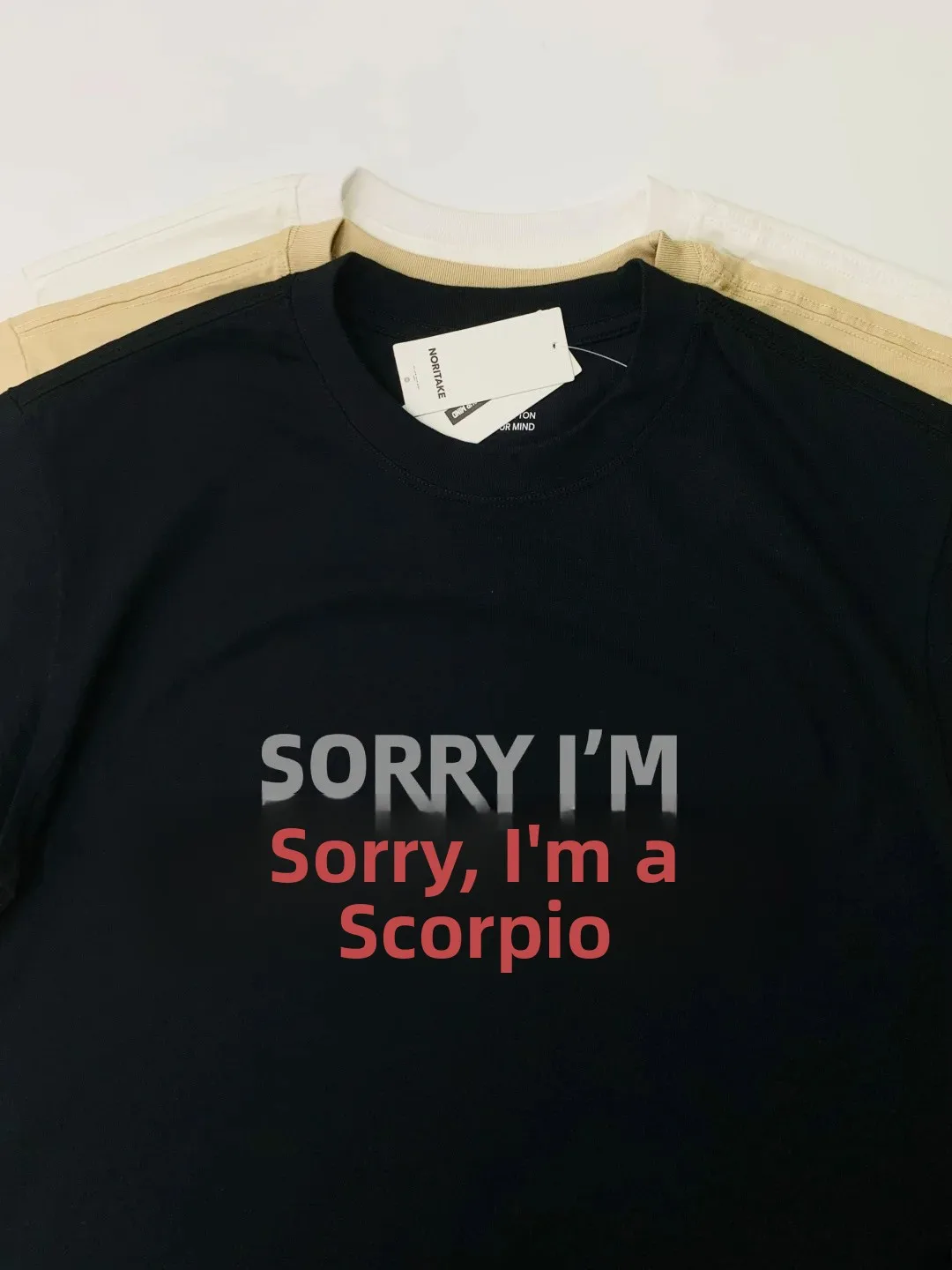 Creative Zodiac Sign Humor Print Casual Cotton Short Sleeve T-Shirt Unisex Commute Friendly Alluring Scorpion Sound Alike Design