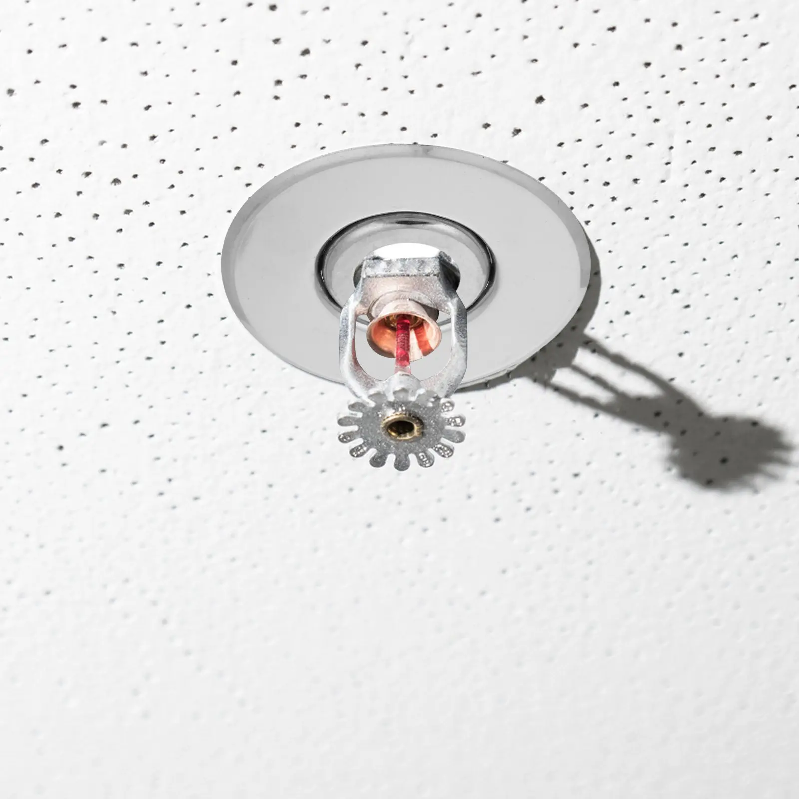 4Pcs Fire Sprinkler Escutcheon Recessed Skirt Trim Plate Heat Resistant Easy Install for Hotel Mall Home Ceilings