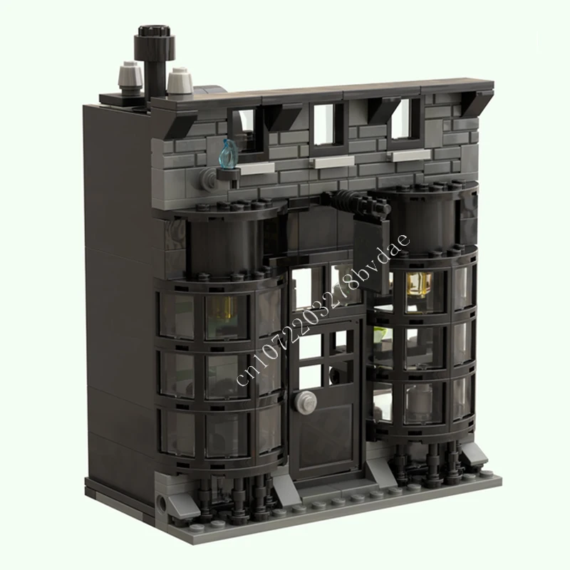 Juego de bloques de construcción modelo Knockturn Alley para niños, juguete de construcción con ladrillos serie Streetview, serie Modular MOC Creative, para regalo, 347