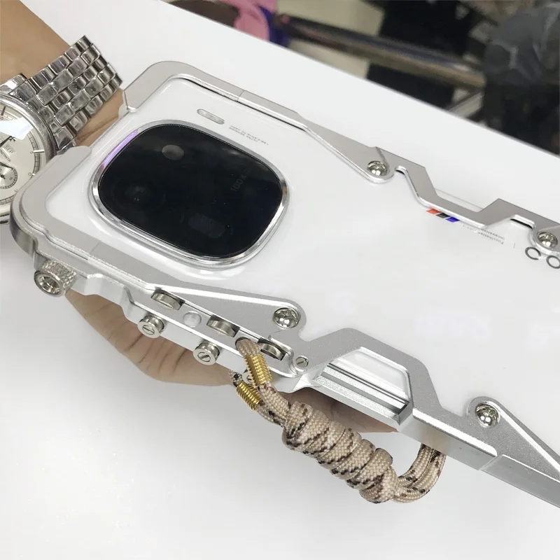 إطار هاتف فاخر من سبائك الألومنيوم مناسب ومتين ومقاوم للسقوط لهاتف Vivo IQOO Z10 Turbo Pro Z9 Turbo Plus