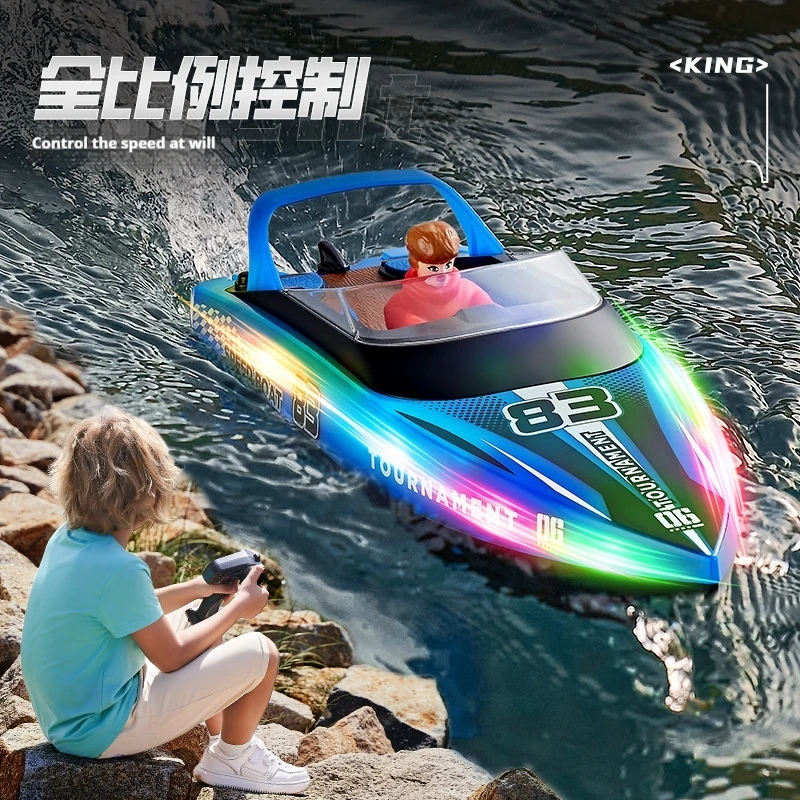 新発売！高馬力2.4G高速リモコンボート、子供用水遊びおもちゃボート