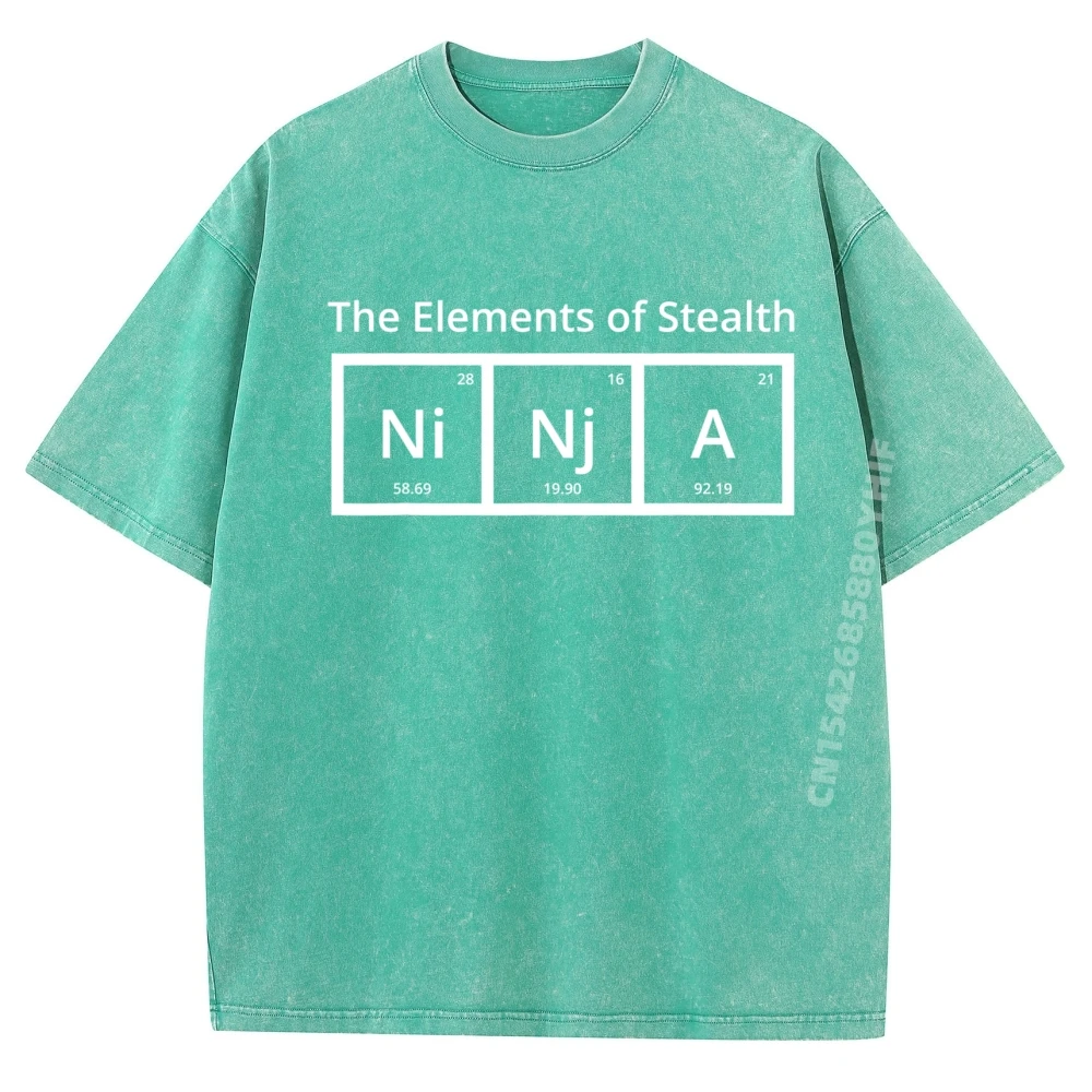 Element Of Stealth Cool Christmas Comfortable Streetwear Mens Tops Tees Graphic T-Shirt Funny Washed Tshirts