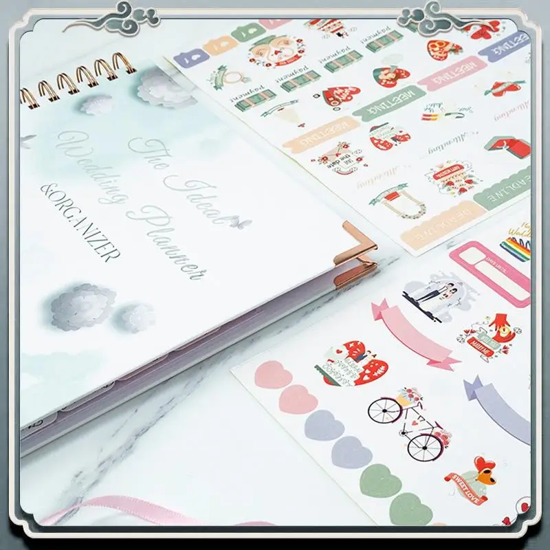 

2024 Wedding Planner & Organizer Book For Bride, 9.3 Inch X 11.3 Inch Diary Engagement Gift Book