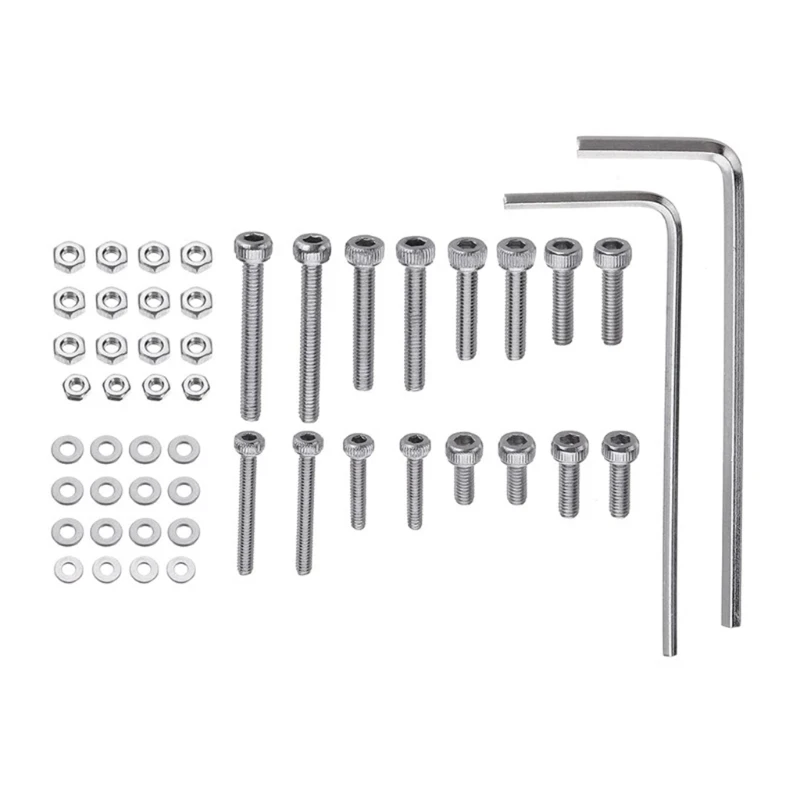 50 cái/bộ Bộ dụng cụ gắn hộp mực có bàn xoay đa năng bằng thép không gỉ