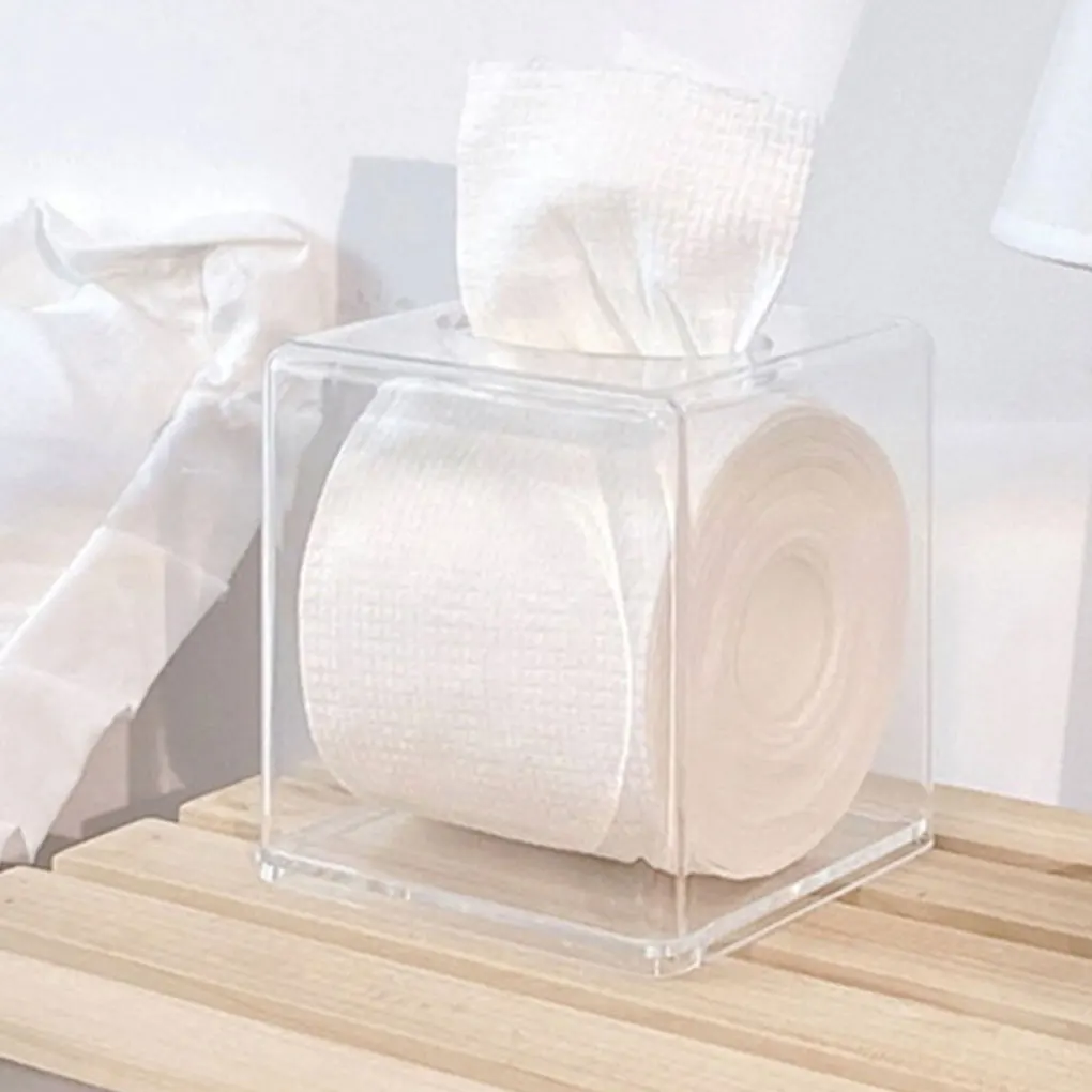 Clear Paper Box Waterproof Acrylic Case Organizer for Living Room