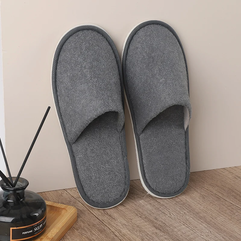 10 Pairs Of Disposable Slippers For Hotels, Thickened And Non Slip, Beauty Salon, Home Hospitality, Travel, Autumn And Winter