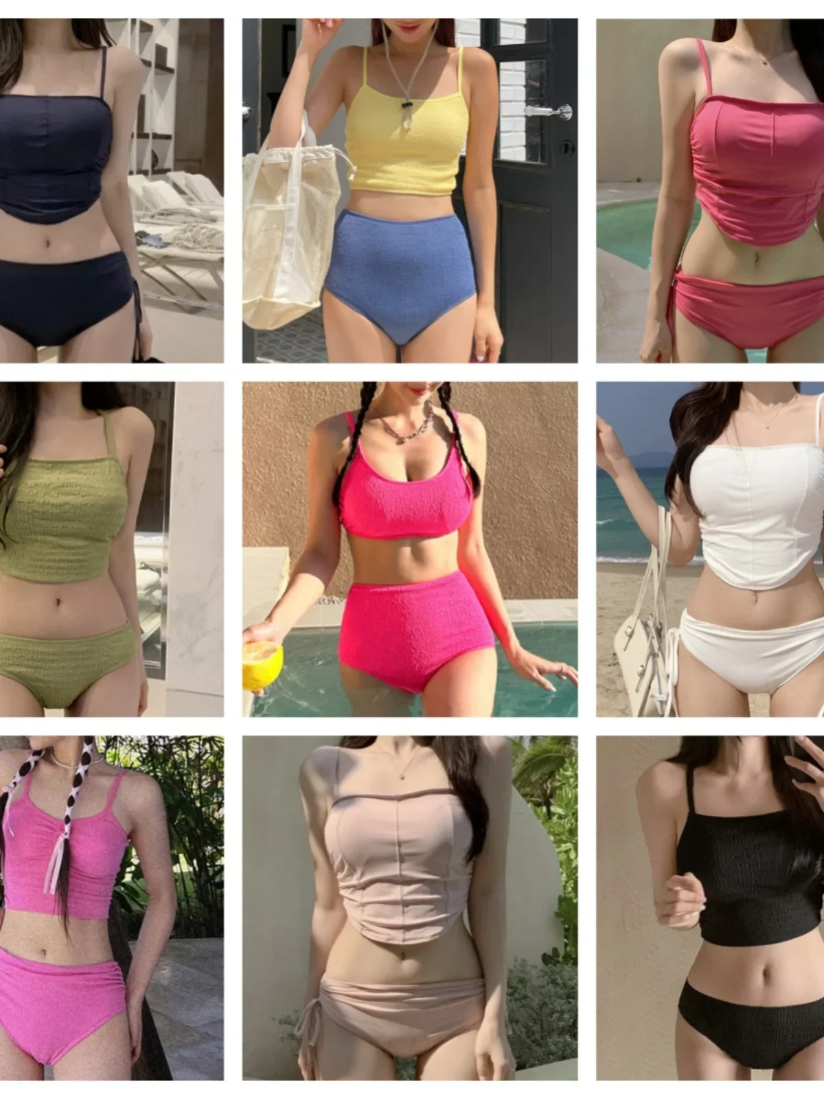 

Новинка 2024, женское бикини с высокой талией, сексуальный купальник, накидка для похудения живота, маленькая грудь, эластичное бикини