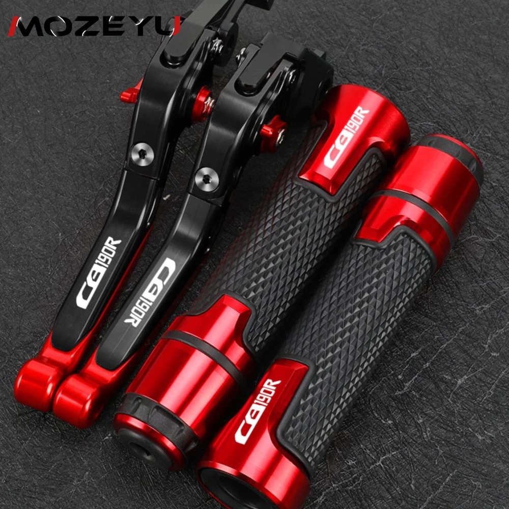 Motorcycle Accessories FOR HONDA CB190R 2015 2016 2017 2018 Extendable Brake Clutch Levers Handlebar Grip Handles bar Hand Grips